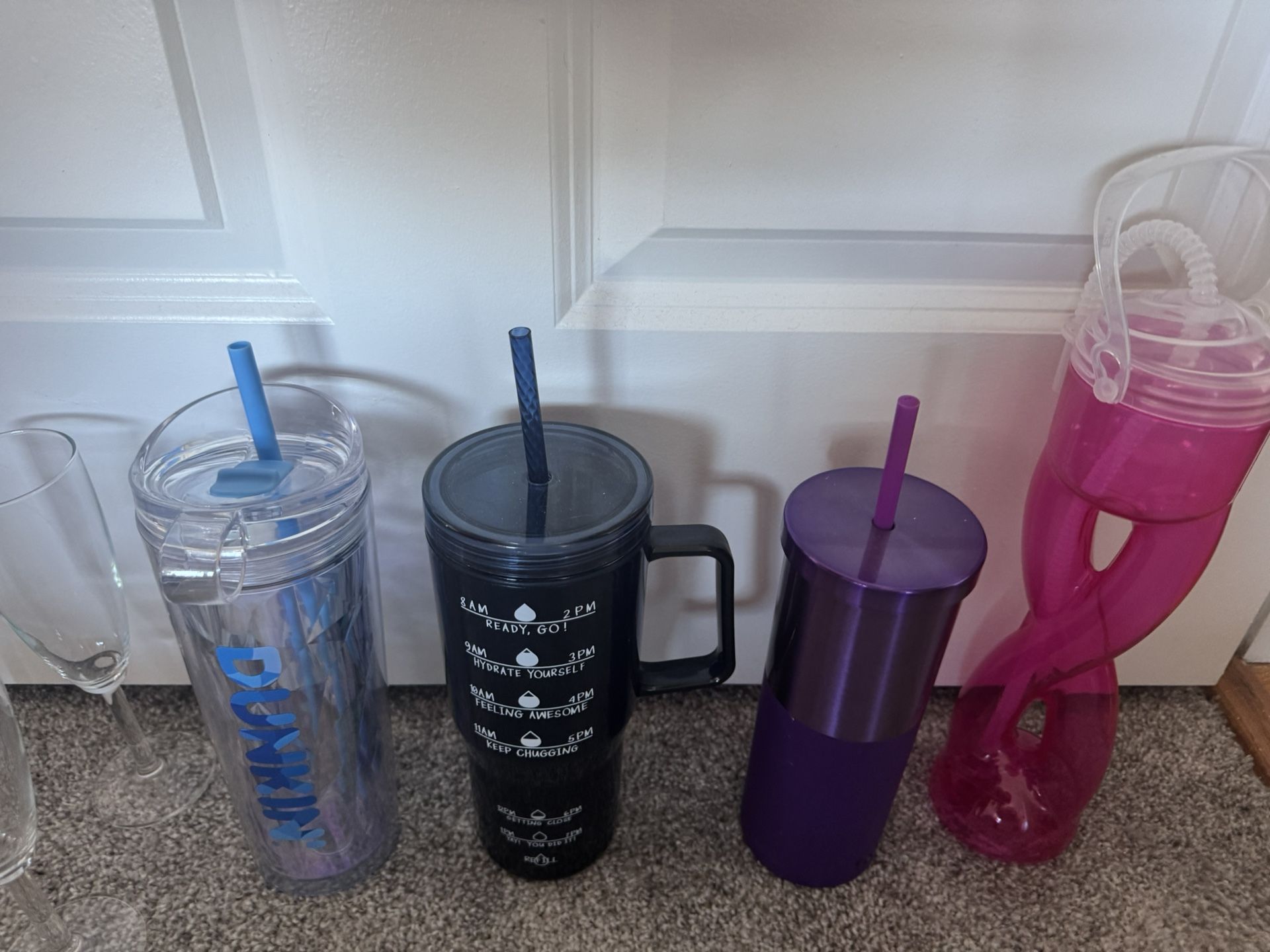 Water bottle and shot glasses, all for $10