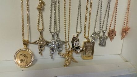 Gold plated necklaces