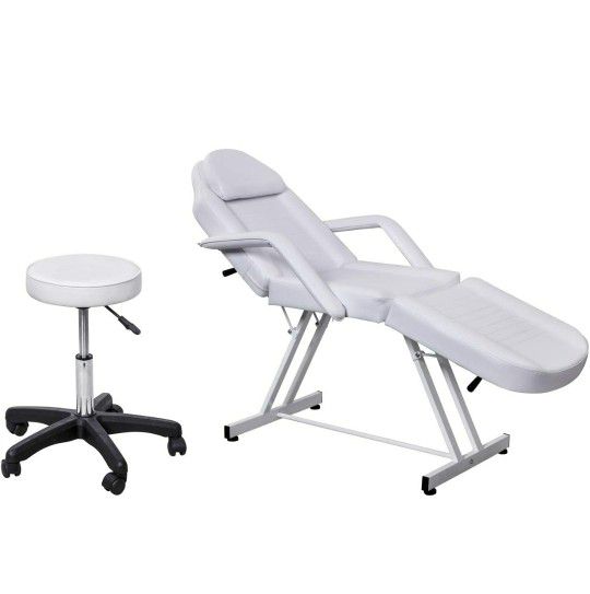 Leather Massage/Facial Adjustable Chair 