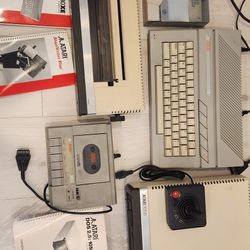 Atari 130xe with floppy Disc Printer And Xc12 Tape Recorder 