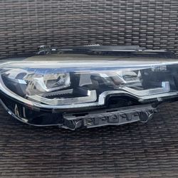 2019 2020 2021 BMW 330i M340i Right Passenger Side LED Adaptive Complete Headlight Chrome Type OEM