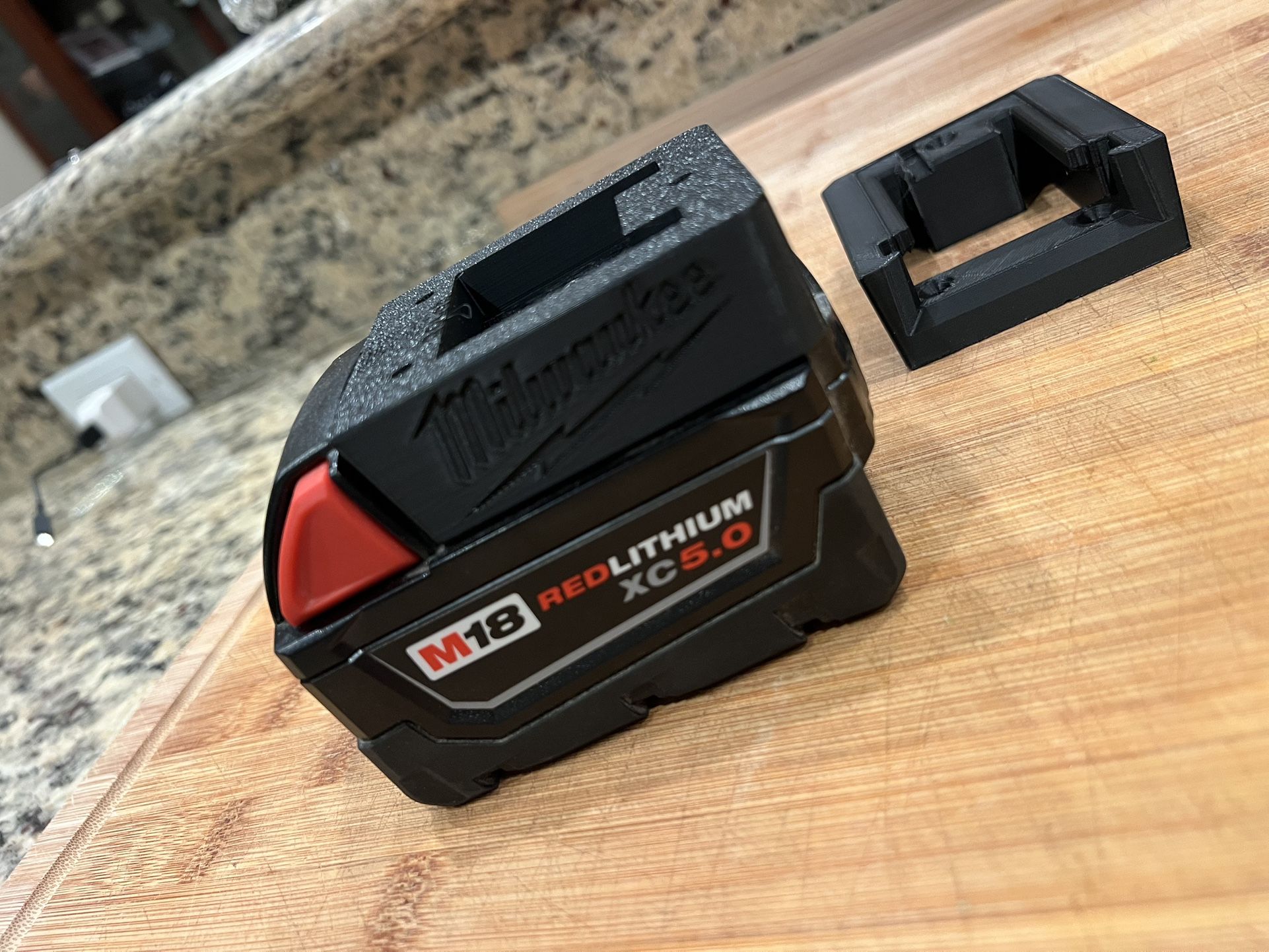 2-Pack Milwaukee M18 Battery Wall Mounts