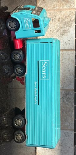 Vintage Sears Tin Friction Toy Truck