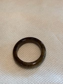 Handcrafted Olive Brown Tiger Eye Stone Ring for women or Men Dark Brown Stone Band Ring