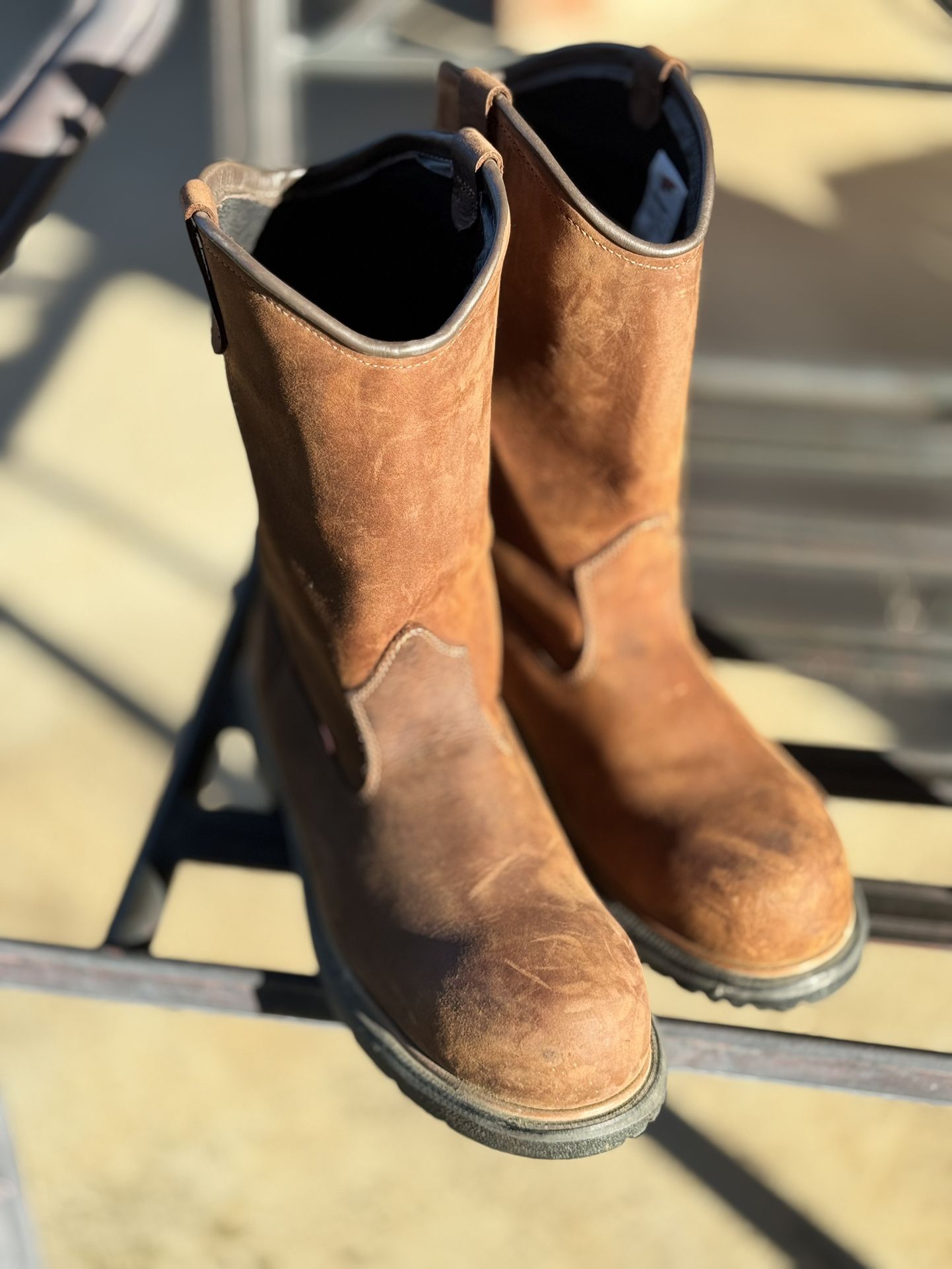 Red Wing Steel Toed Boots 13