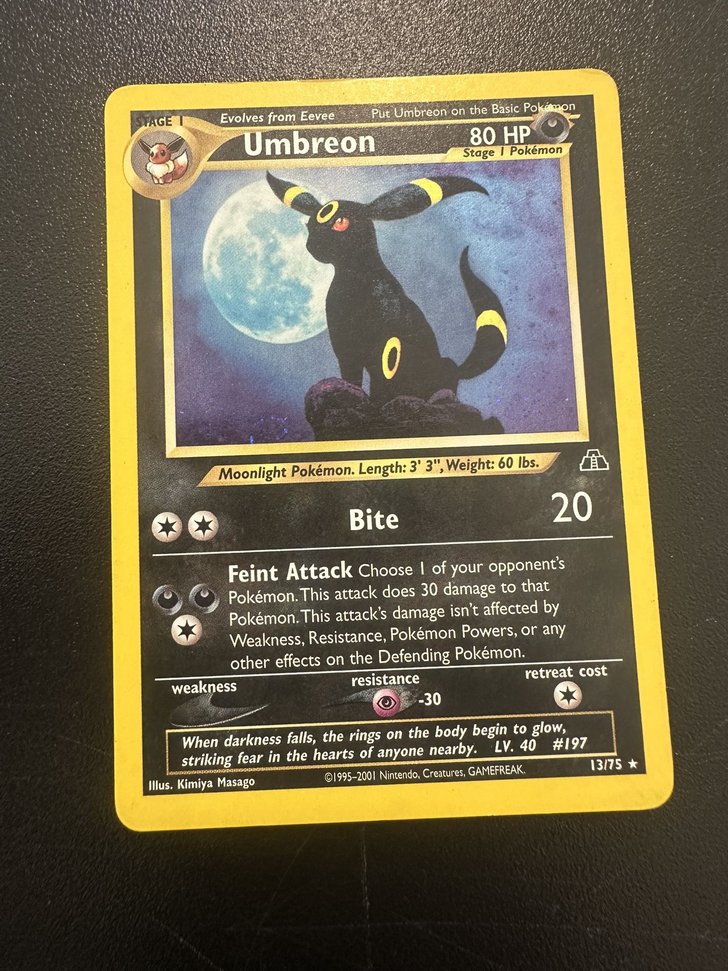Umbreon Holo Neo Discovery