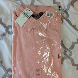 Polo By Ralph Lauren Light Pink Button Down Long Sleeve Shirt