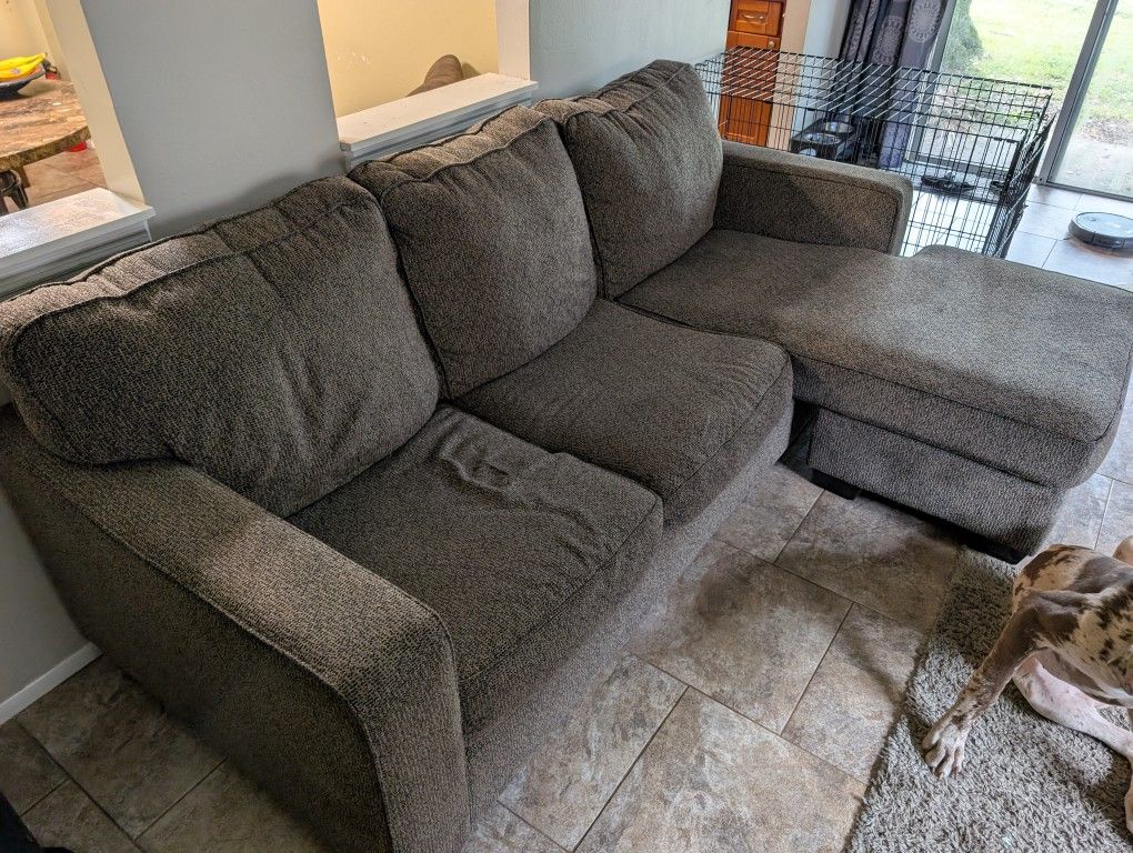 Grey Sofa With chase