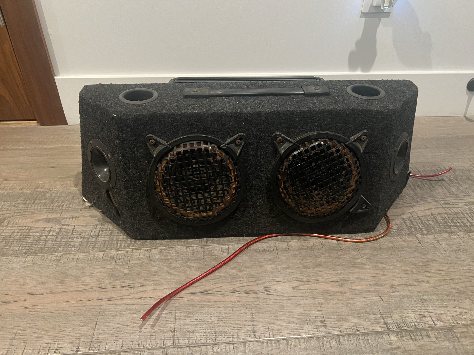 Car Subwoofer Box with Cerwin-Vega Amp