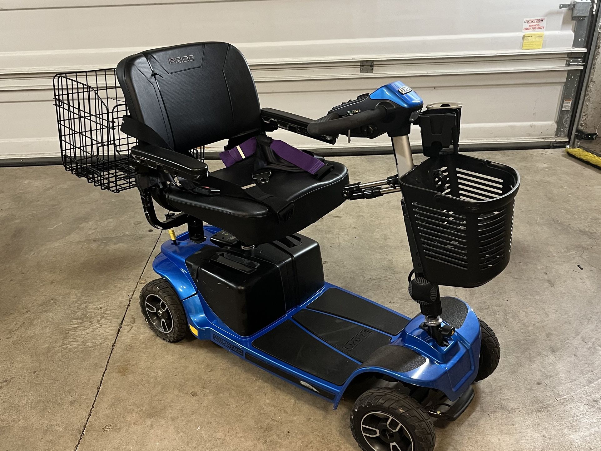 Pride Revo Mobility Scooter + MANY ACCESSORIES 