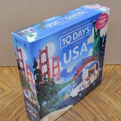 The Op Games 10 Days in the USA Board Game: Educational Focus on Geography & Travel, 2-4 Players