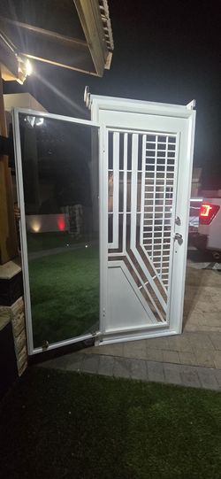 Metal Front Door With LEDs