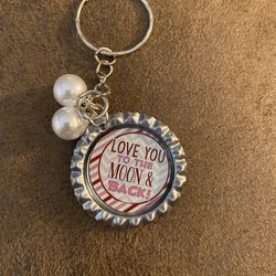 Love You To The Moon And Back Keychain