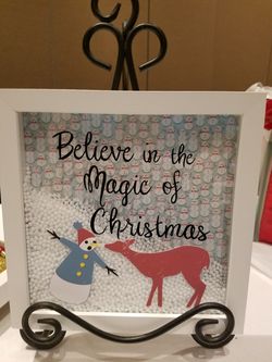 Christmas shadow box