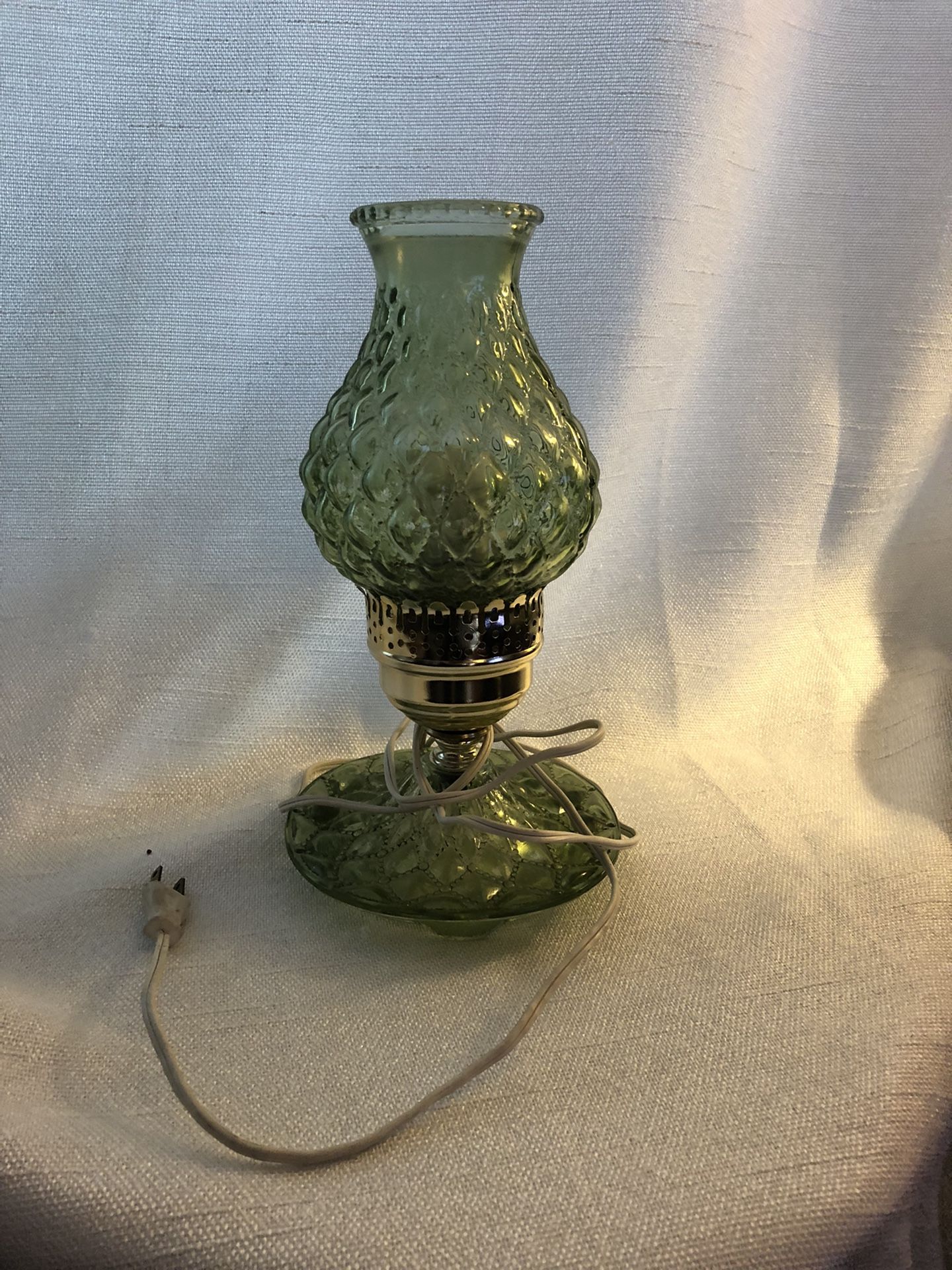 Antique Glass Lamp| Small Size| Works Great