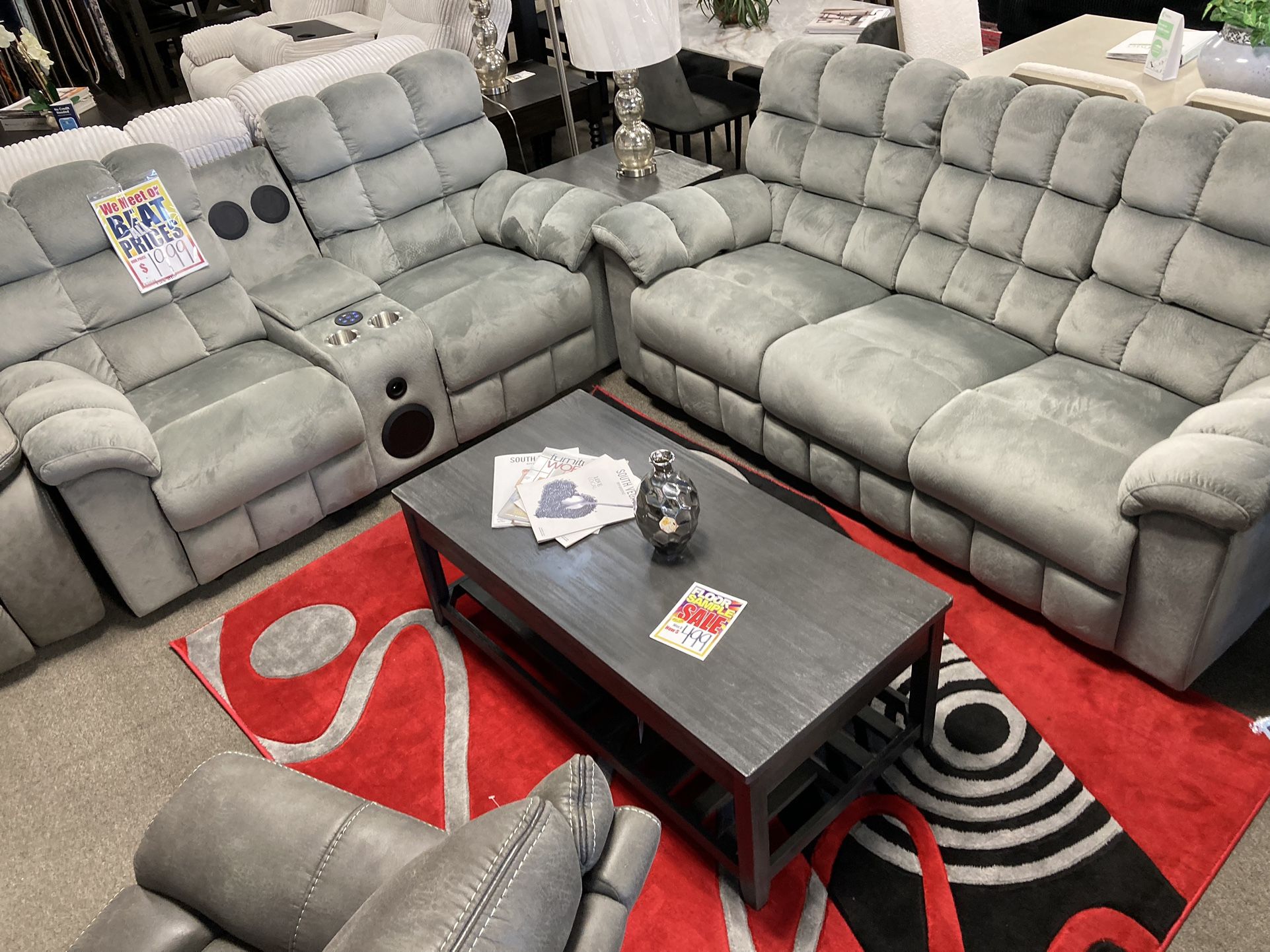 Sofa And Loveseat (Available In Black)