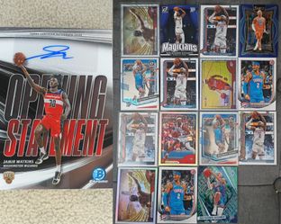 Jamir Watkins 2025 Bowman Chrome Opening Statement Signatures Rookie Auto
+ 15 Shai Gilgeous-Alexander Cards