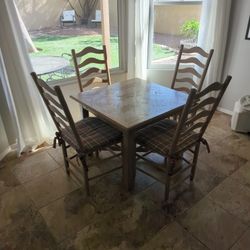 Expandable Dining Table & Chairs