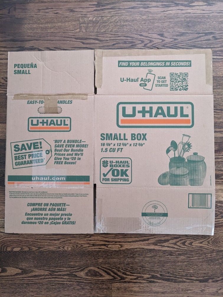 46 Cardboard U-Haul Moving Boxes