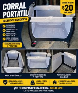 $20 - 🎁Corralito para Bebé - Excelente condición .