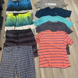 Men’s Board Shorts And T-Shirts Plus More! Read The Ad