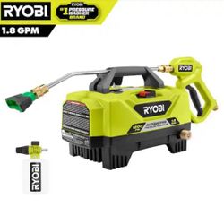 RYOBI 1200 PSI 1.8 GPM Cold Water Automotive High Flow Electric Pressure Washer Kit=Ryb-931