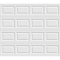 Classic Steel Short Panel 9 ft x 7 ft Insulated 18.4 R-Value White Garage Door
