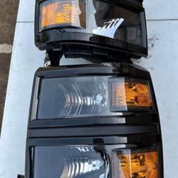 14-15 Chevy Silverado 1500 Headlights Faros Calaveras Micas Luces