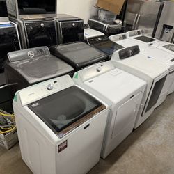 WARRANTY WASHERS AND DRYERS ELECTRIC GAS 350$ Price Start For SET