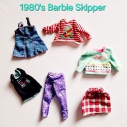 Barbie Teen Time Skipper 1980's Clothes Lot Of 6