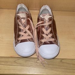 Size 10 Rose Gold Girl Converse