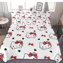 Hello Kitty Size Full 3 Piece New 