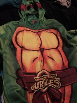 Xl jacket with hat ninja turtle