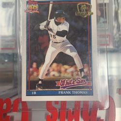 1991 Topps Desert Shield Frank Thomas #79