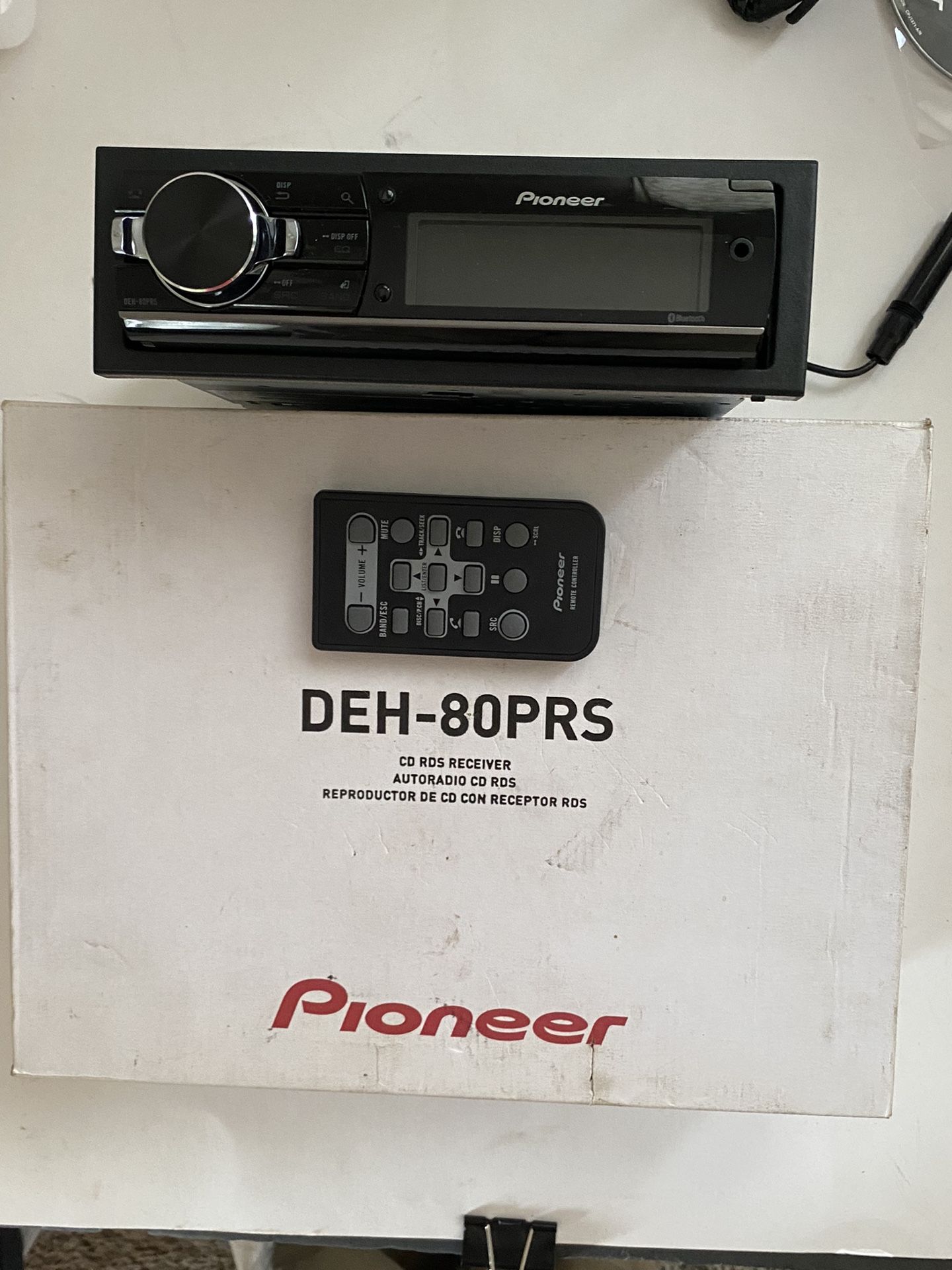 Pioneer DEH-80PRS Single Din Head unit 