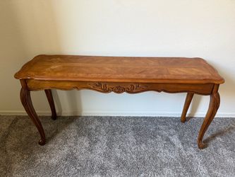 Wooden console table