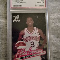1996 Allen Iverson Mint 9  #82 Rookie Çard