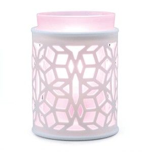 Scentsy Darling Warmer NIB purple Sleeve White Frame