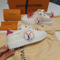 Louis Vuitton Womens Low-top Sneakers, White, 36