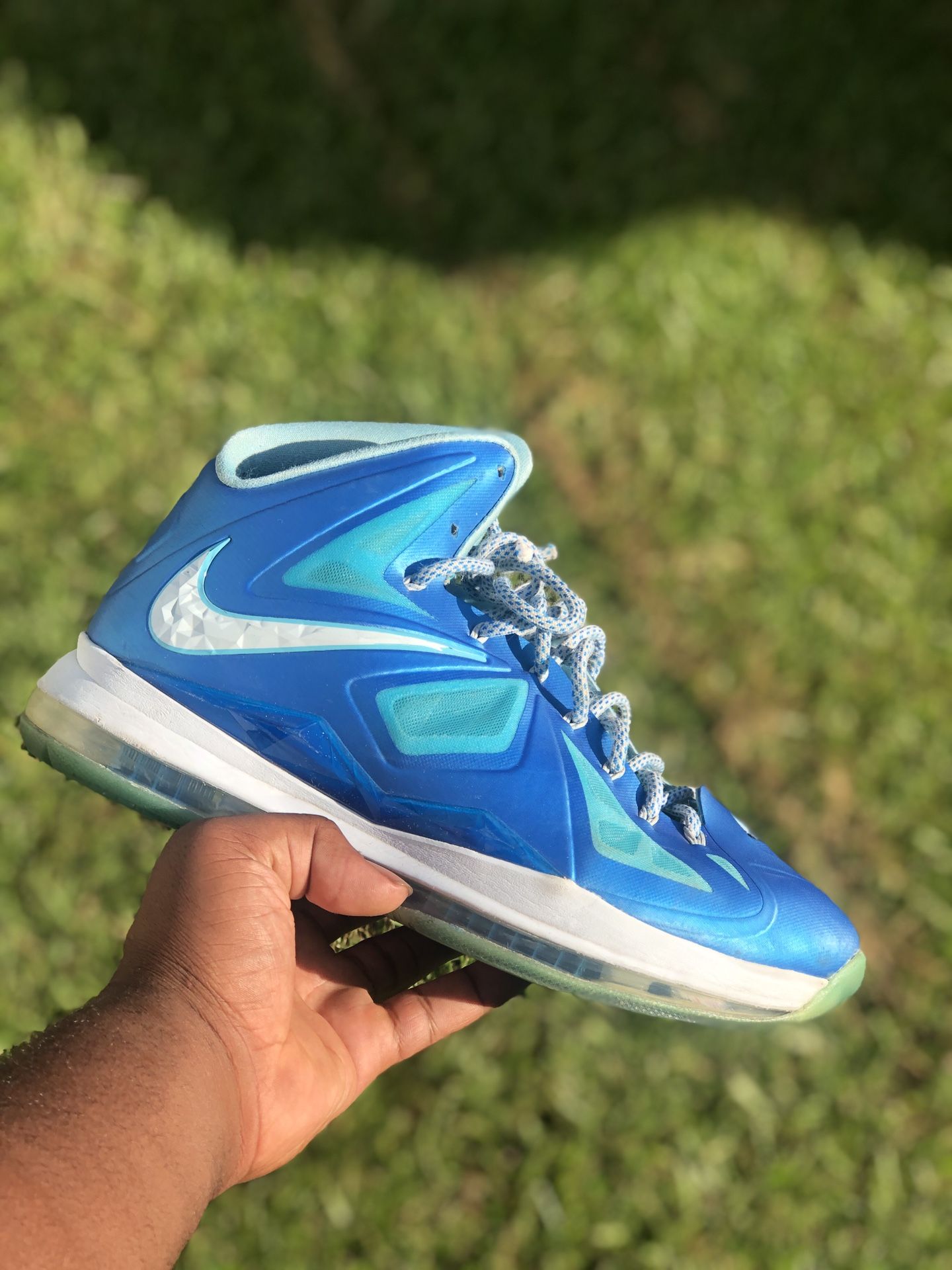 Lebron Blue diamonds X sz 9.5