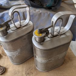 Vintage Fuel Safety Seal Containers