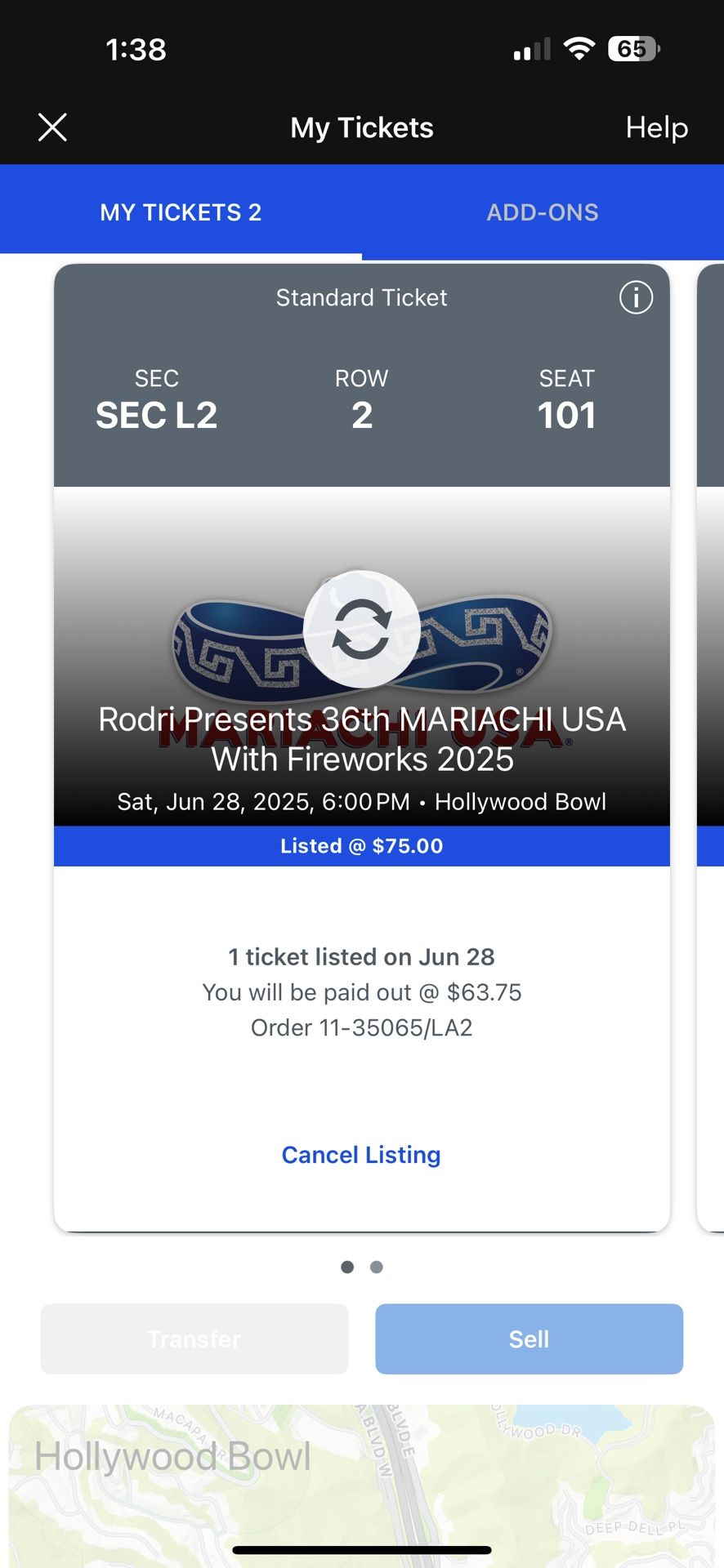2 Tickets - Mariachi USA 2025 at Hollywood Bowl - June 28