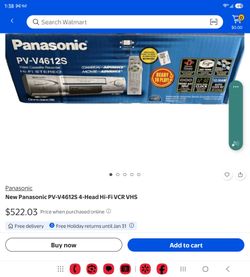 Panasonic PV-V4612S Hi-Fi VCR VHS Recorder