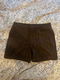 Brown Abercrombie Jacquard Shorts