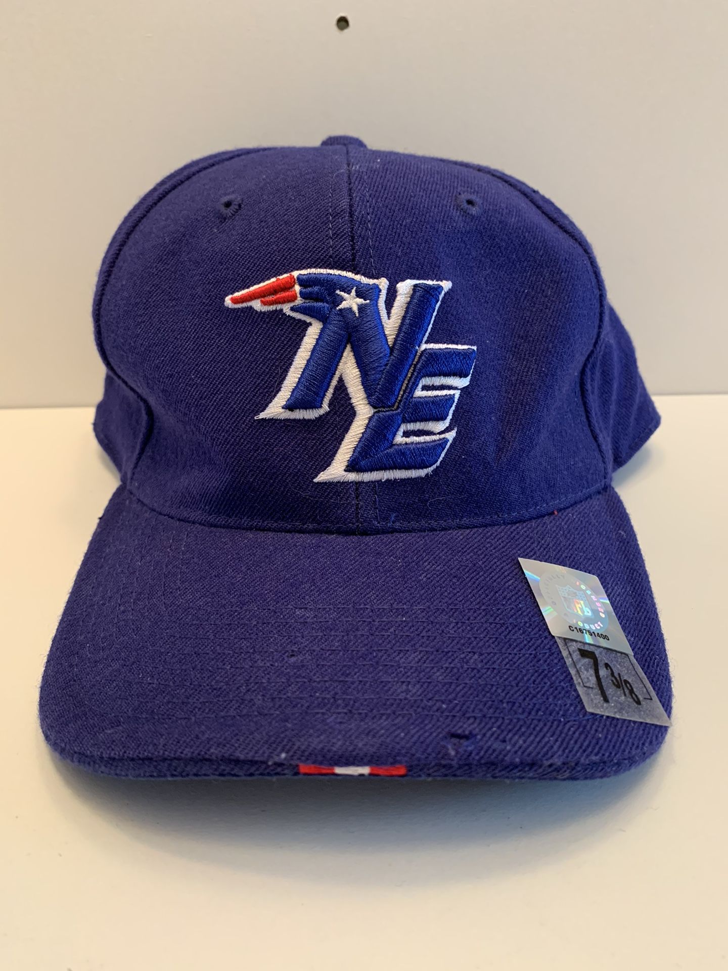 NFL New England Patriots Nike Football Bubble Letters Hat Size 7 3/8 Fitted