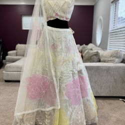 White Dress/ Lehnga 