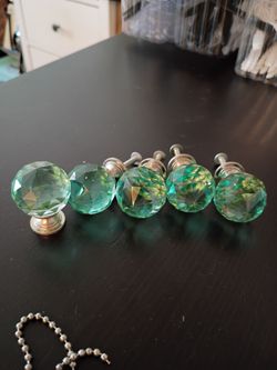 Glass drawer pulls