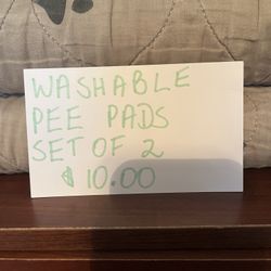 Washable Pet Pee Pads Set Of 2