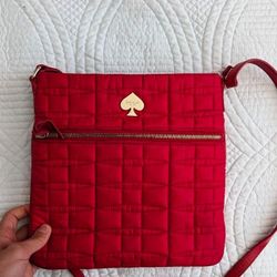 Kate Spade Red Quilted Crossbody 