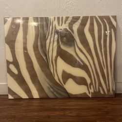 Zebra Painting By R. Atkins 